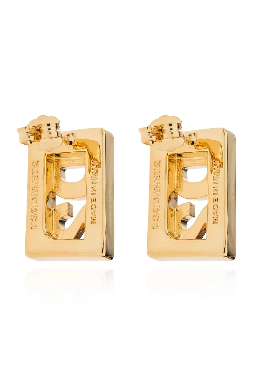 Dsquared2 Logo Plaque Earrings