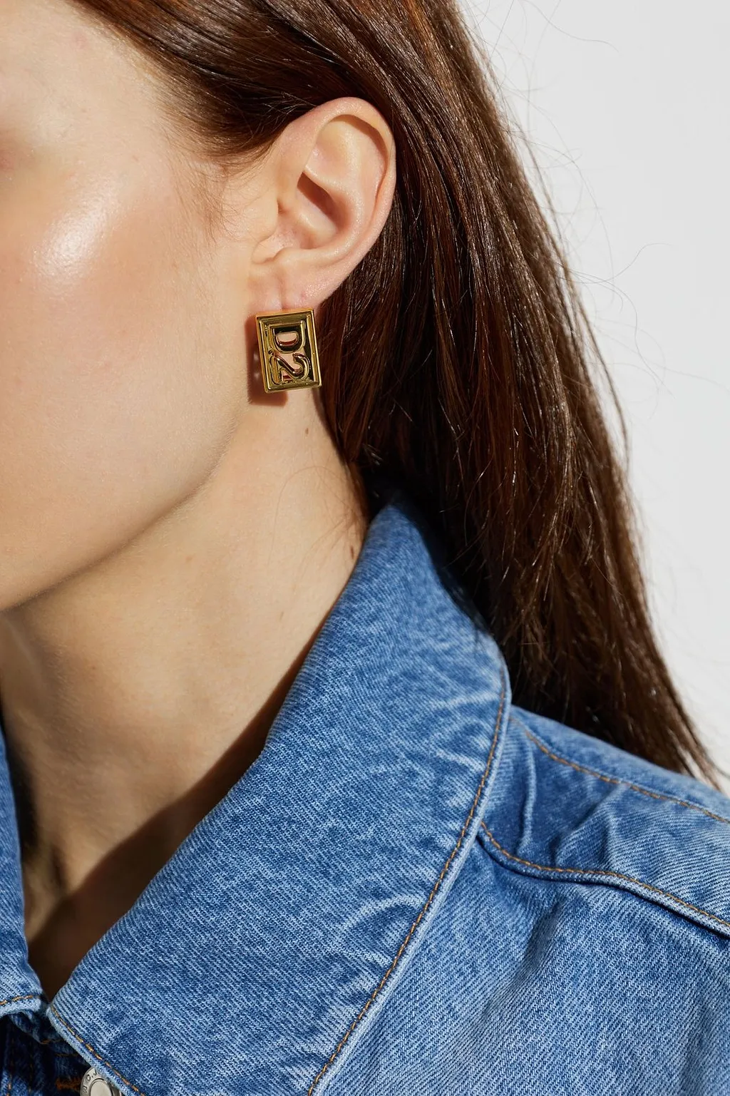 Dsquared2 Logo Plaque Earrings