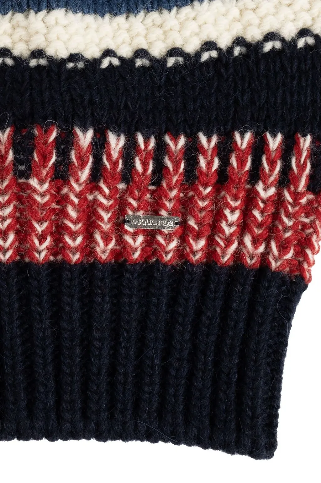 Dsquared2 Ribbed Knit Beanie Hat