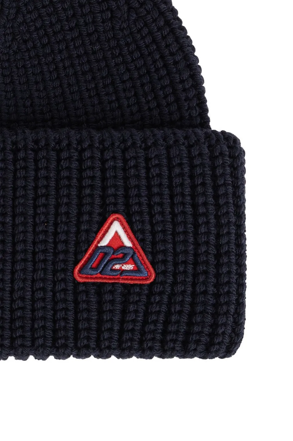 Dsquared2 Ribbed Logo Beanie Hat