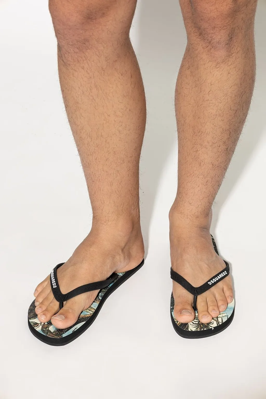 Dsquared2 Logo Print Flip-Flops