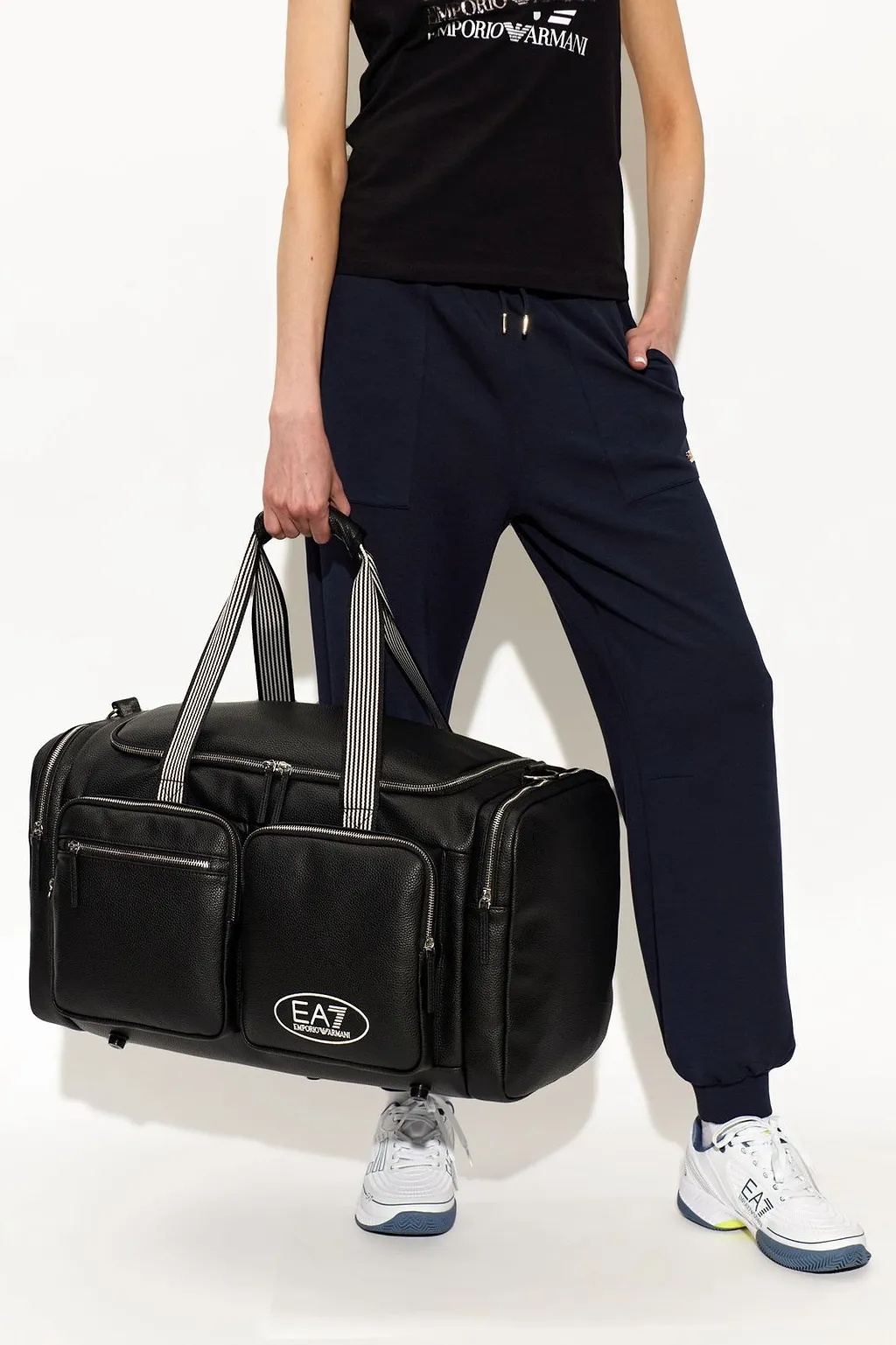 Ea7 Emporio Armani Logo Duffel Bag