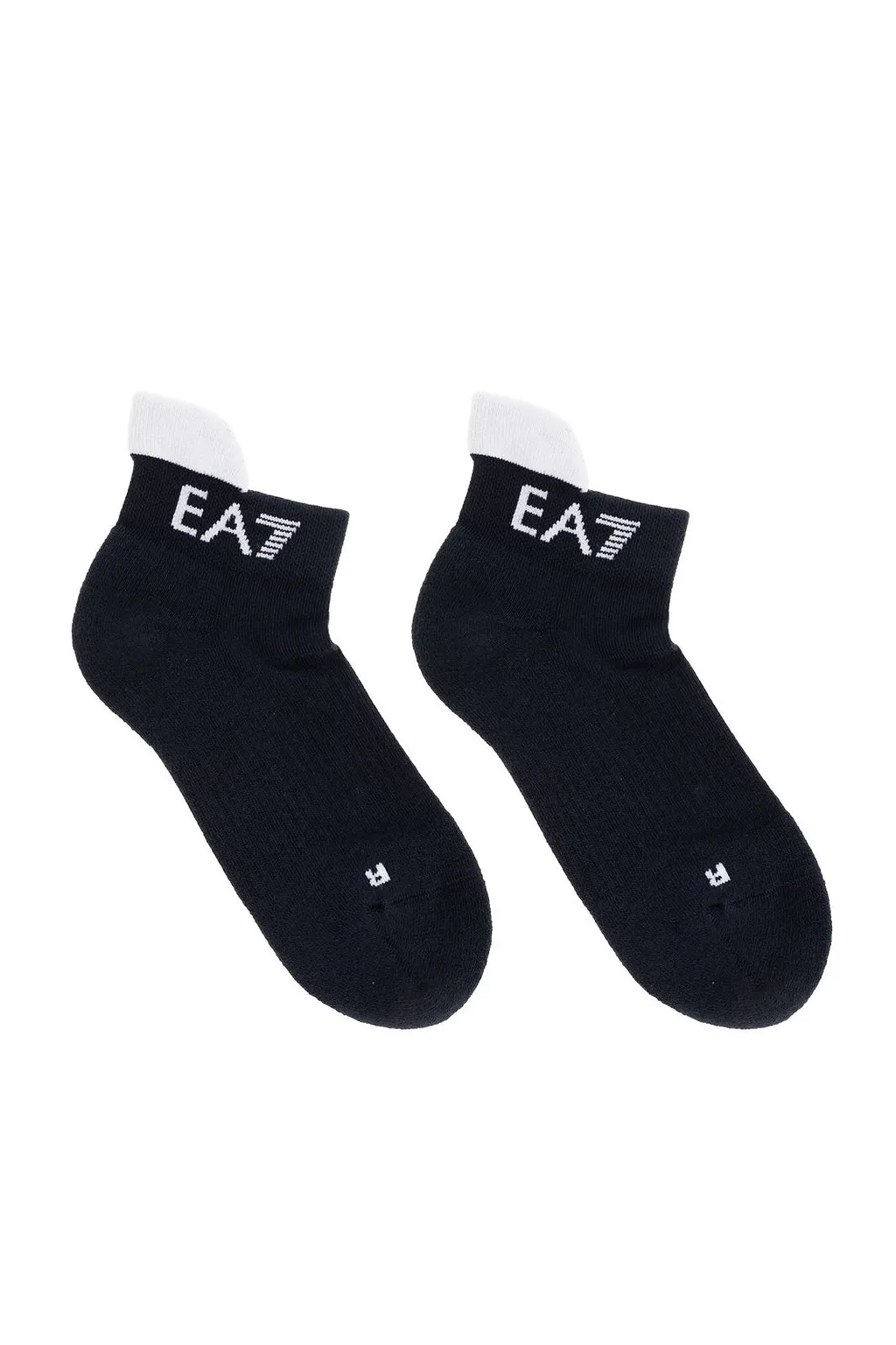 Ea7 Emporio Armani Logo Intarsia Knit Socks