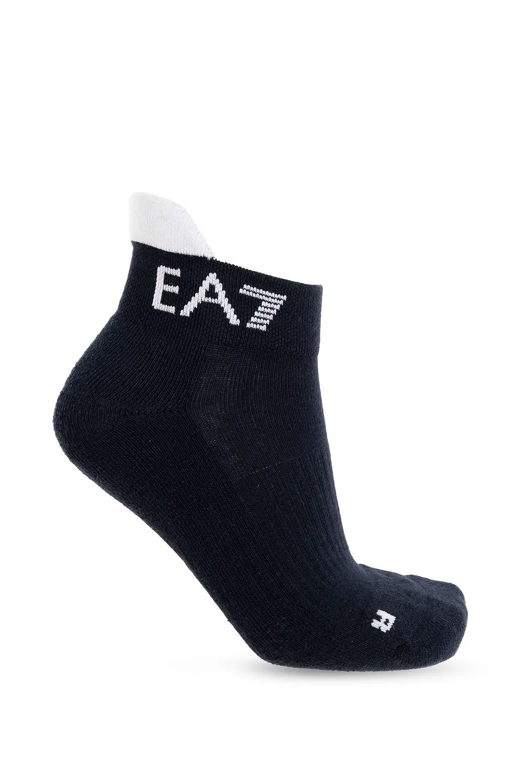 Ea7 Emporio Armani Logo Intarsia Knit Socks
