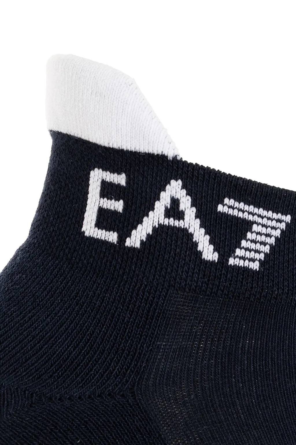 Ea7 Emporio Armani Logo Intarsia Knit Socks