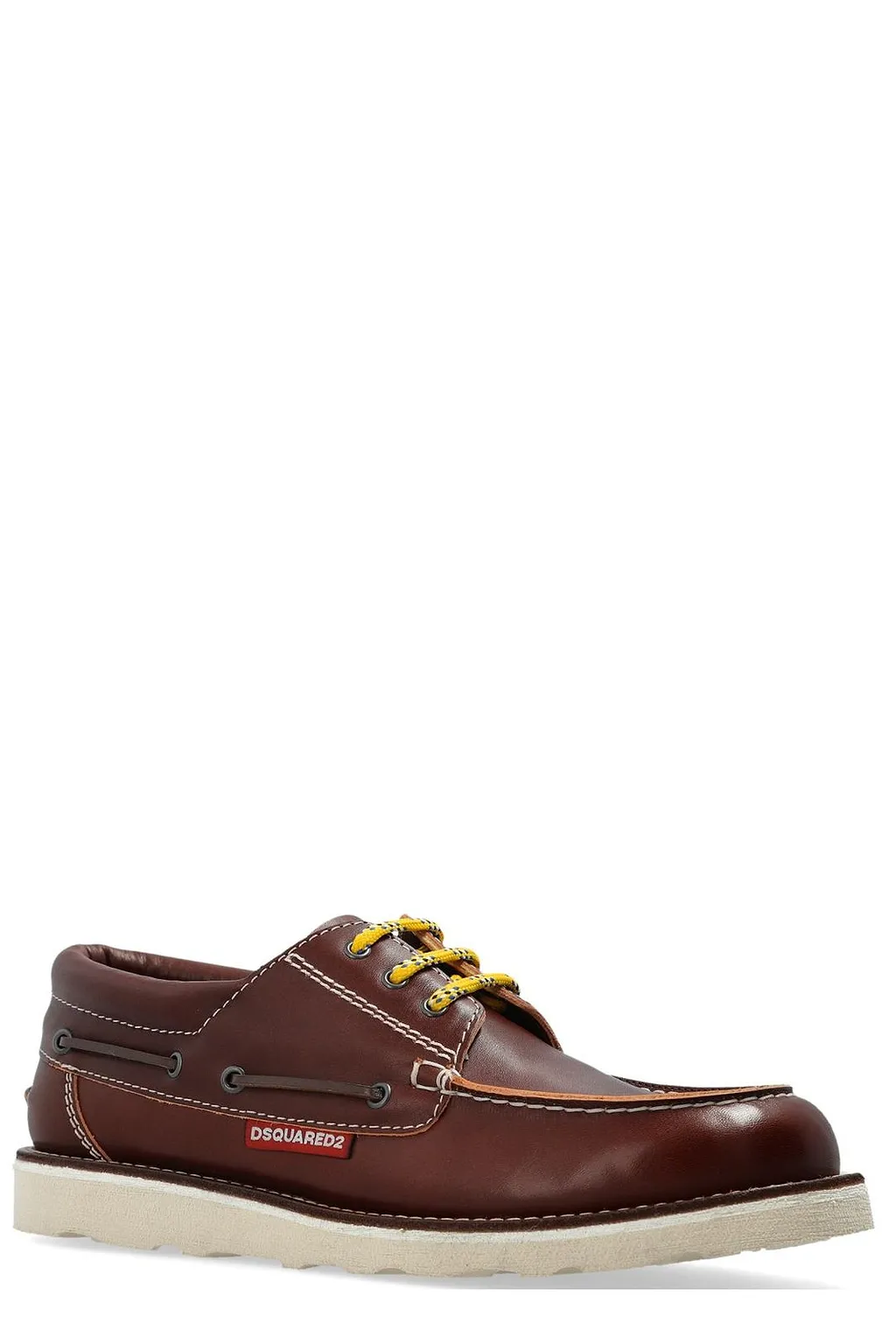 Dsquared2 Round Toe Lace-Up Boat Shoes