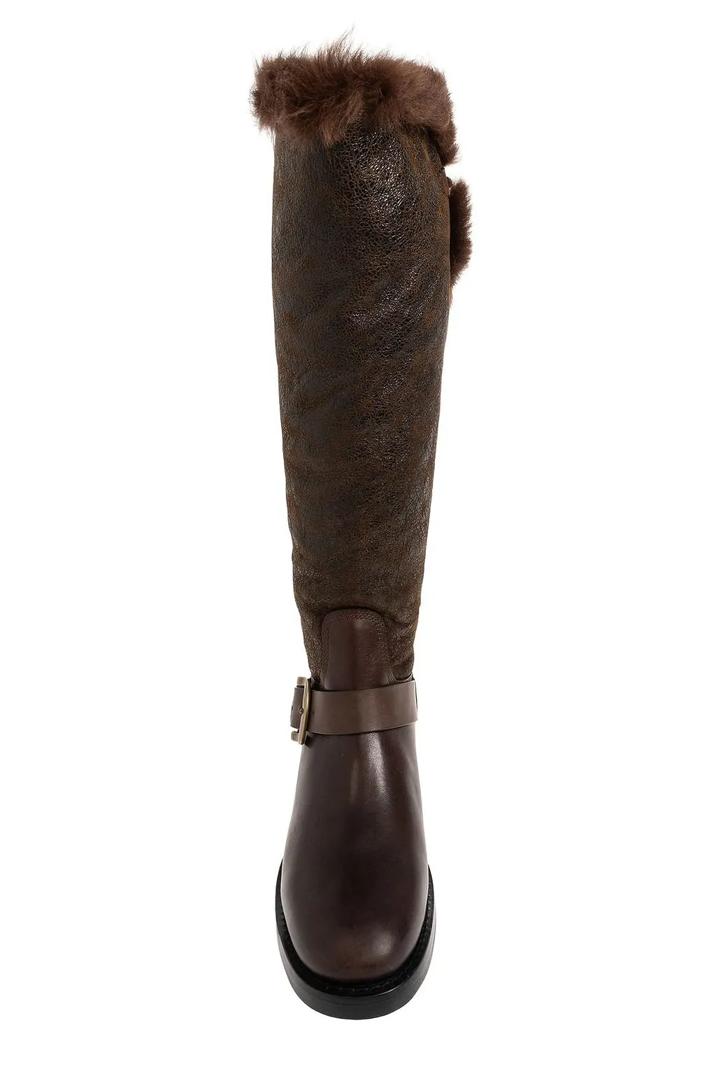 Dsquared2 Shearling Trim Heeled Boots