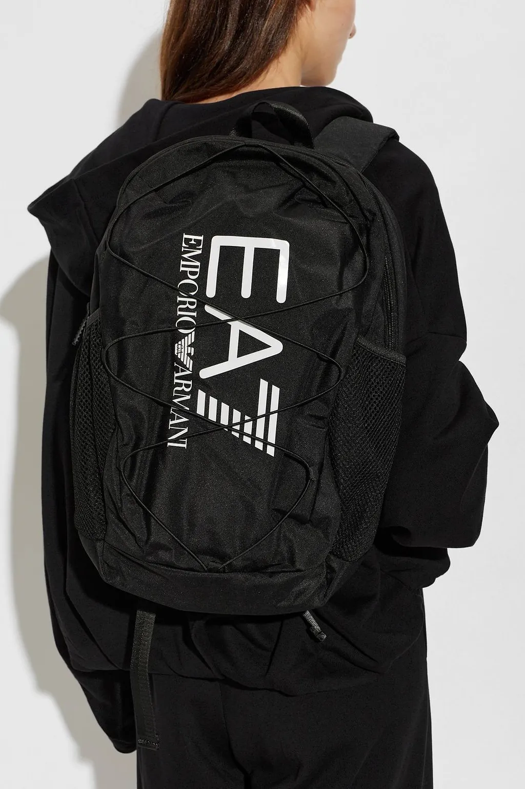 Ea7 Emporio Armani Logo Print Backpack