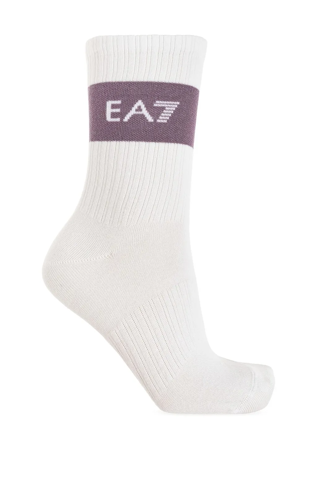 Ea7 Emporio Armani Two Pack Logo Intarsia Knit Socks