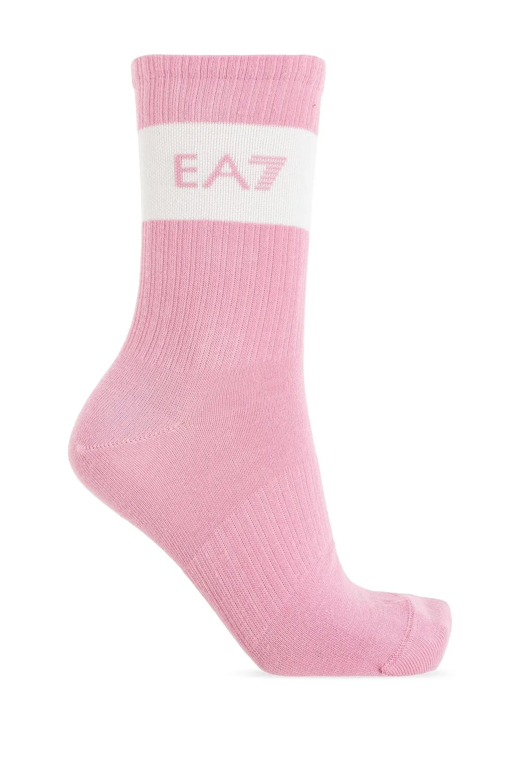 Ea7 Emporio Armani Two Pack Logo Intarsia Knit Socks