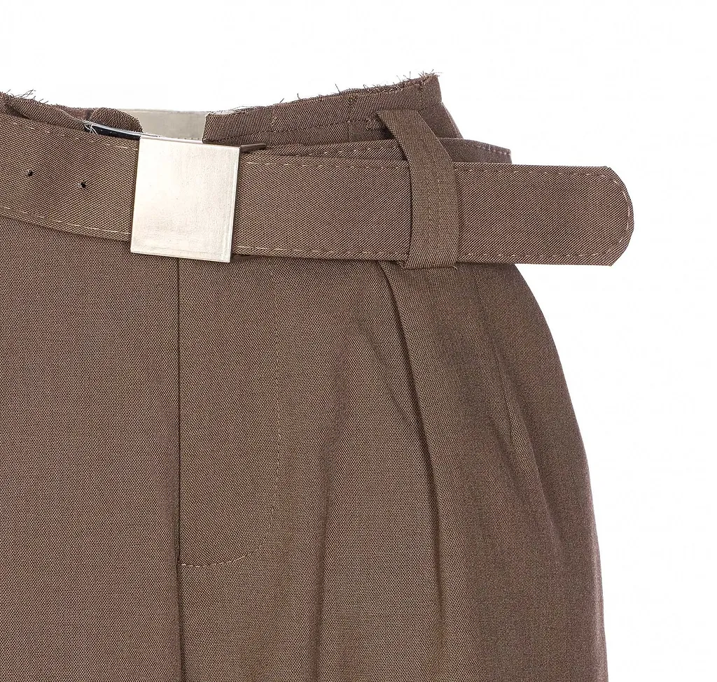 Eleh Belted Pleated Shorts