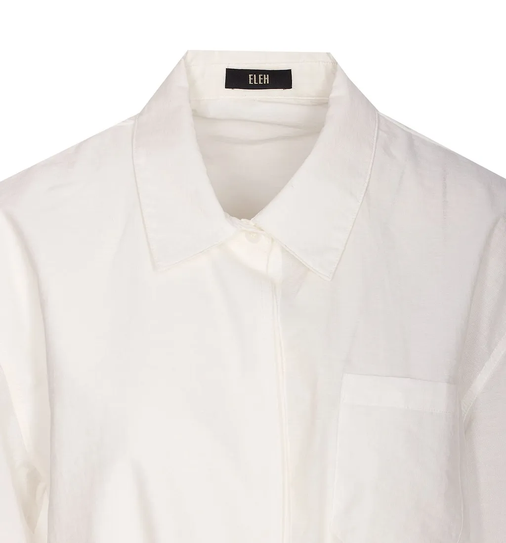 Eleh Buttoned Long-Sleeve Top