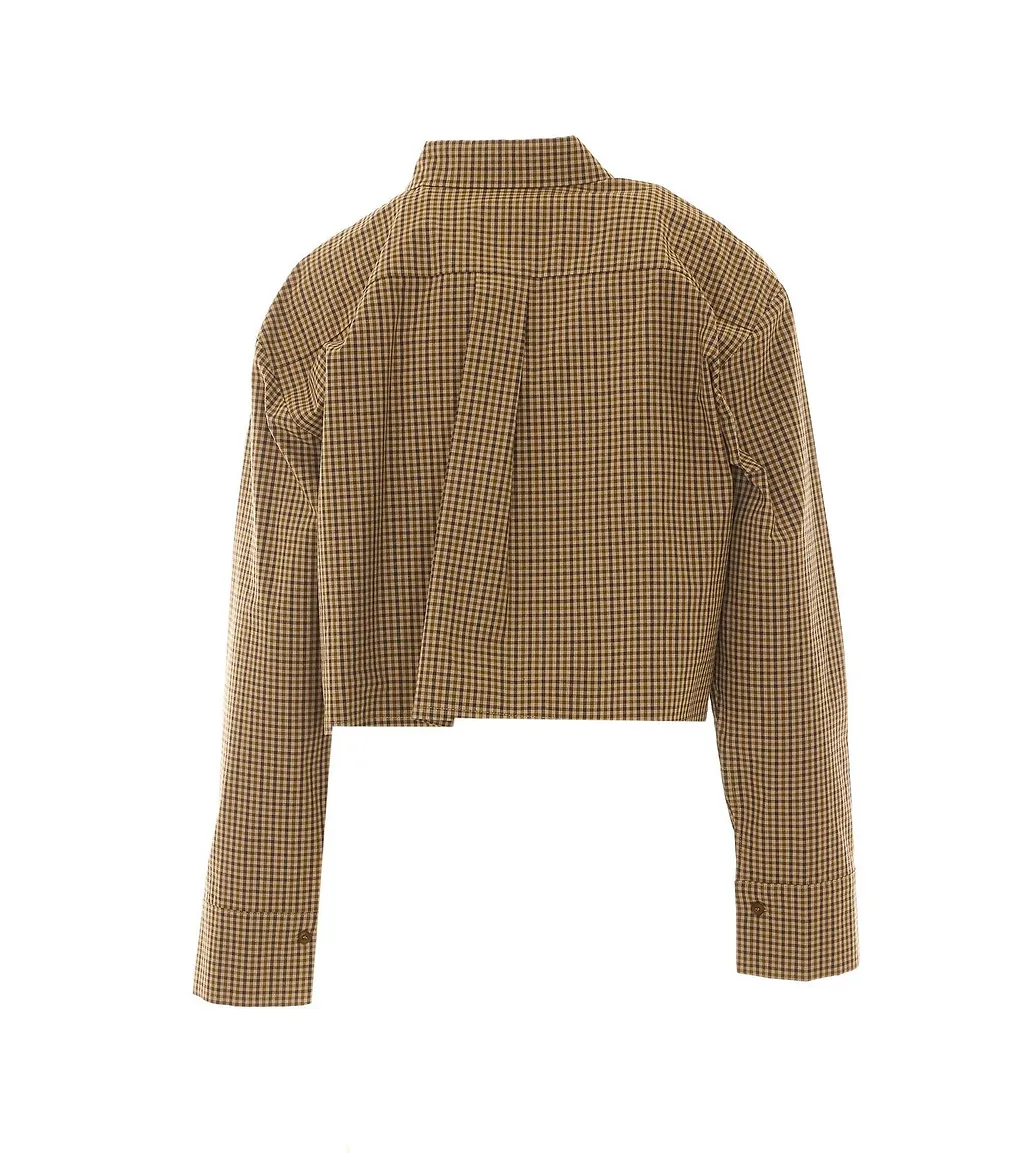 Eleh Cropped Checked Shirt