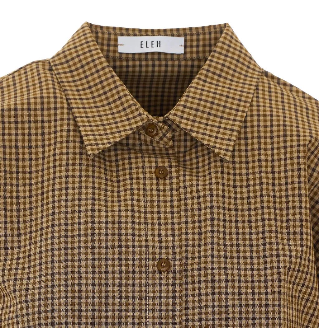 Eleh Cropped Checked Shirt