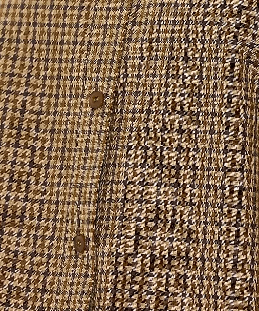 Eleh Cropped Checked Shirt
