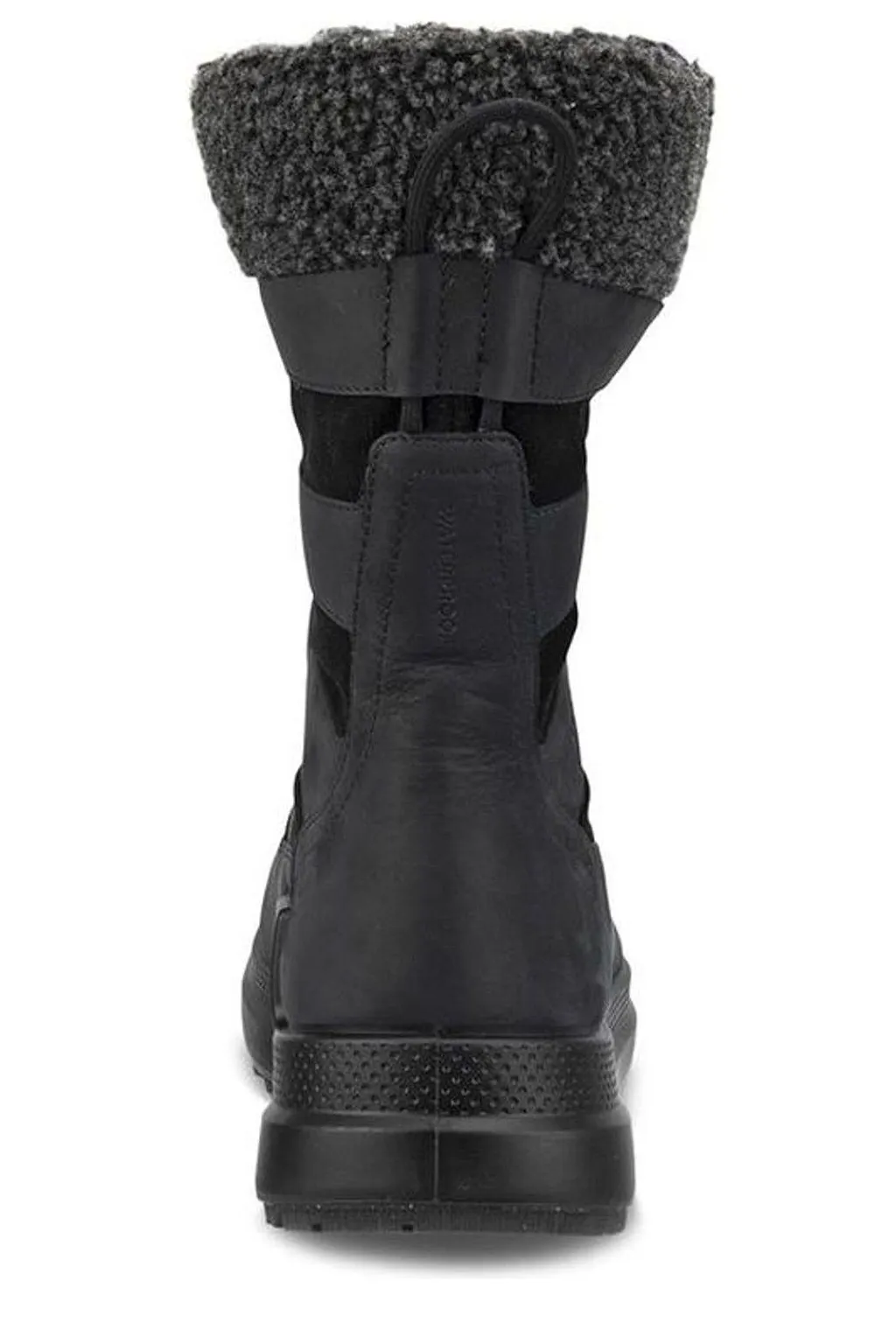 Ecco Solice Faux Shearling Lace-Up Boots