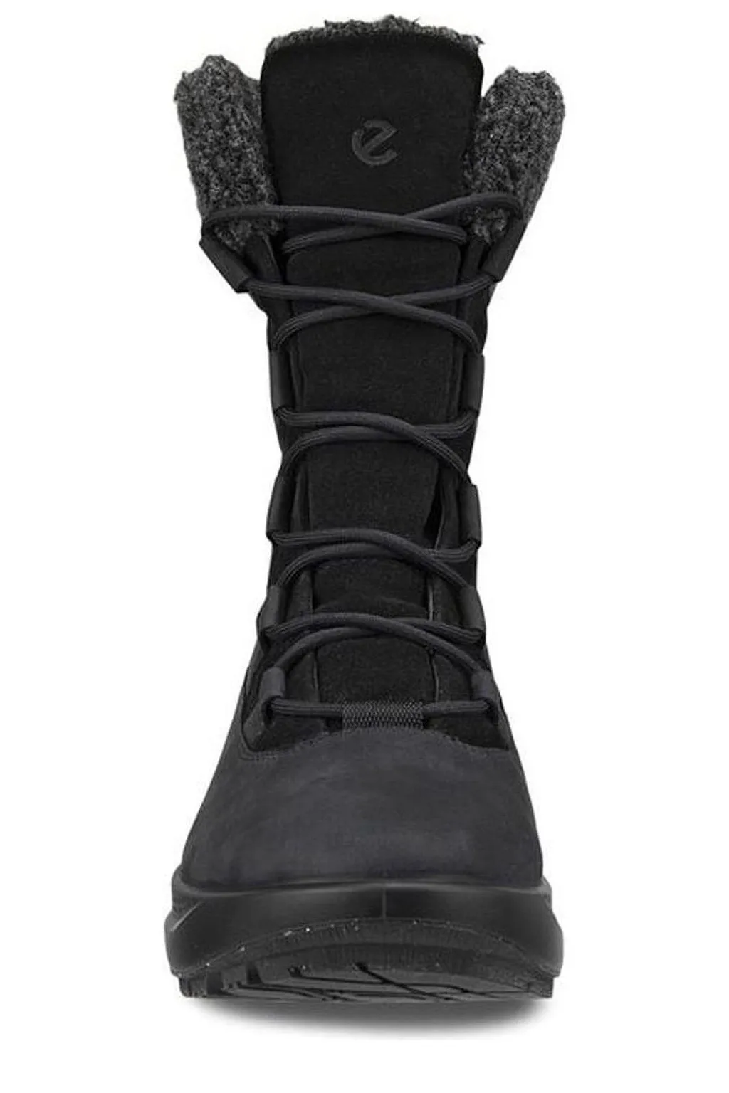 Ecco Solice Faux Shearling Lace-Up Boots