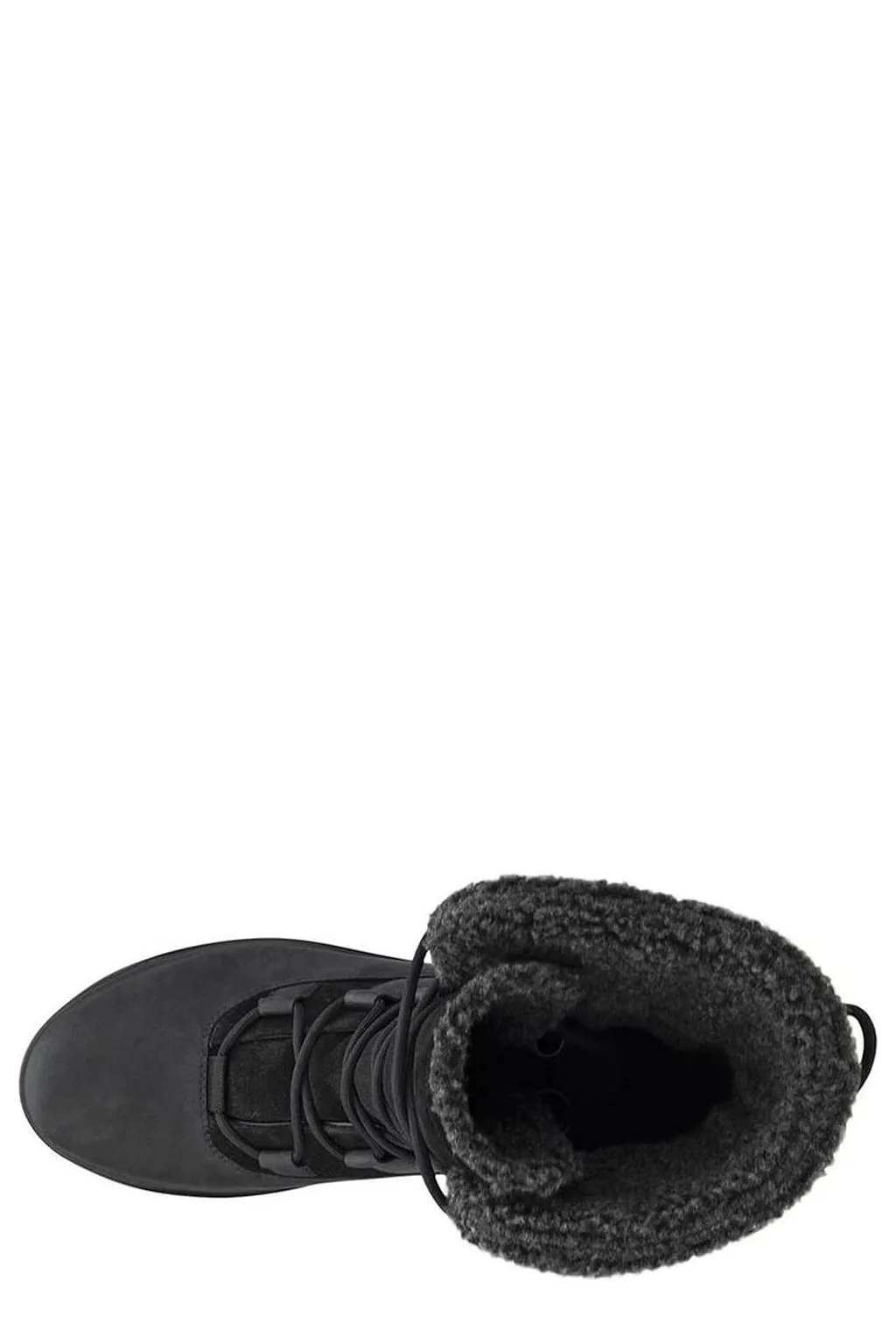 Ecco Solice Faux Shearling Lace-Up Boots