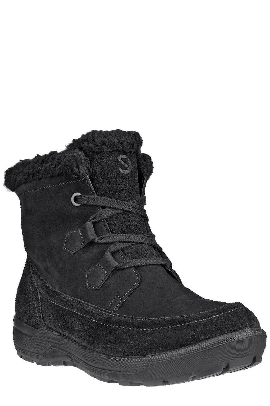 Ecco Trace Faux Shearling Ankle Boots
