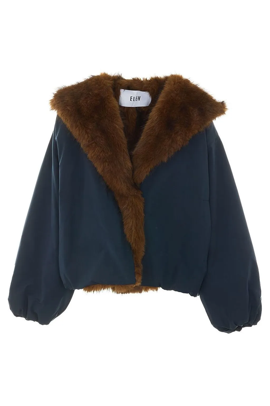 Eleh Faux Fur Trim Hooded Jacket