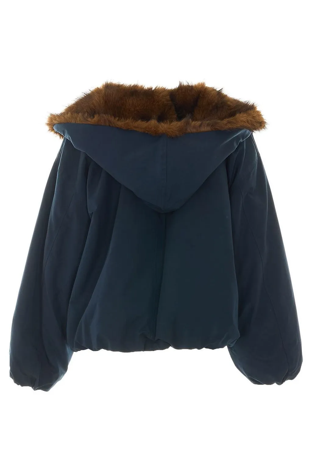 Eleh Faux Fur Trim Hooded Jacket