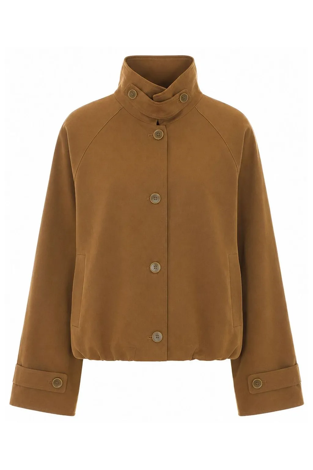 Eleh High Neck Buttoned Jacket