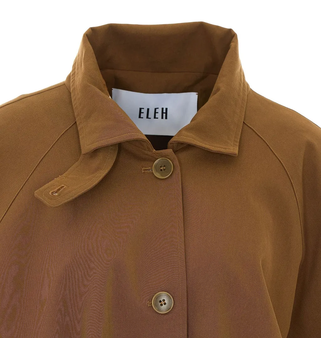 Eleh High Neck Buttoned Jacket