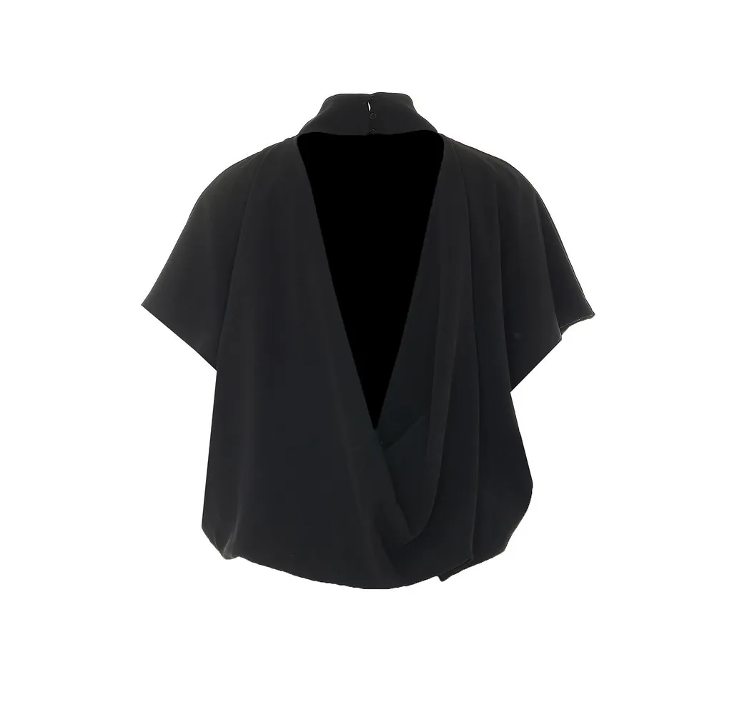 Eleh Open-Back High-Neck Top