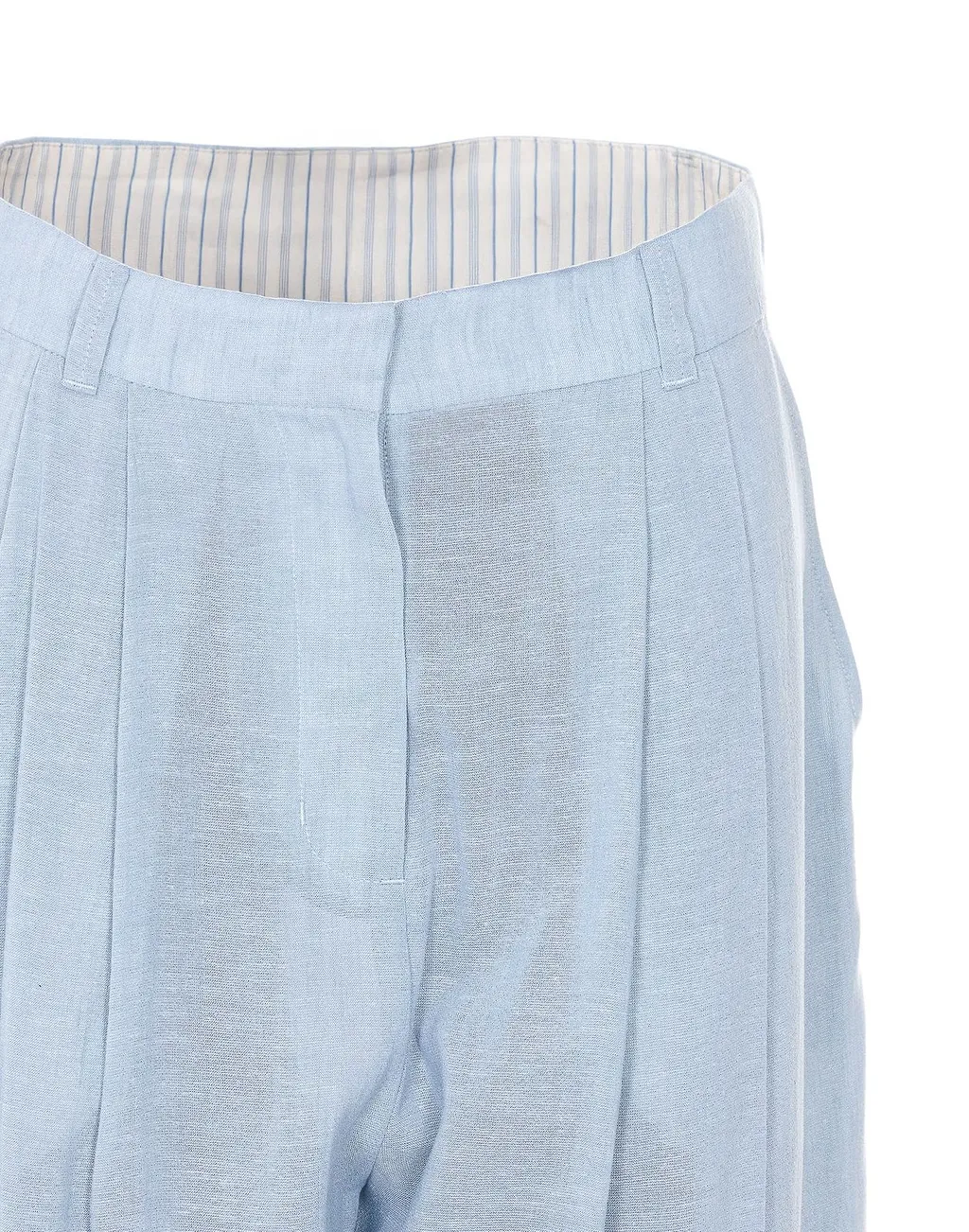 Pleated Loose-Fit Pants