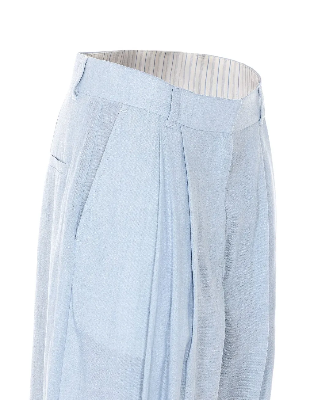 Pleated Loose-Fit Pants