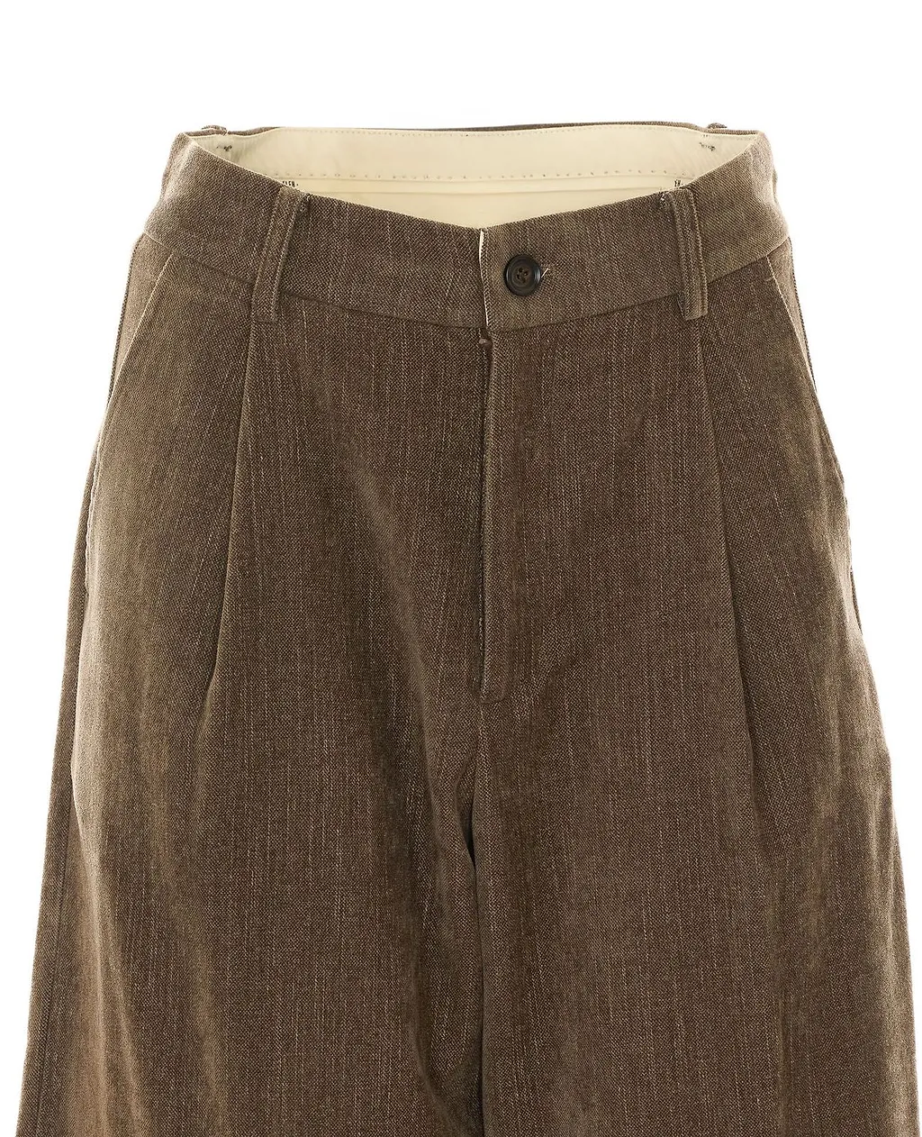 Pleated Loose-Fit Pants