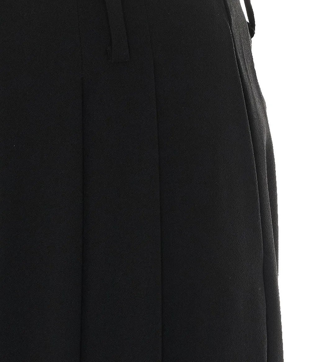 Pleated Wide-Leg Pants
