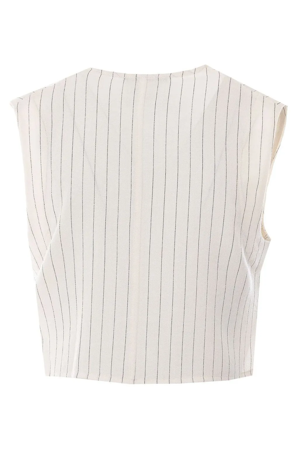 Eleh Striped V-Neck Waistcoat