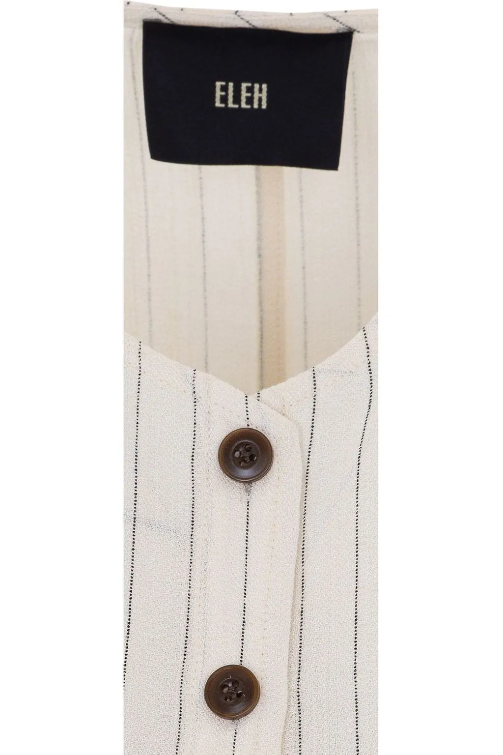 Eleh Striped V-Neck Waistcoat