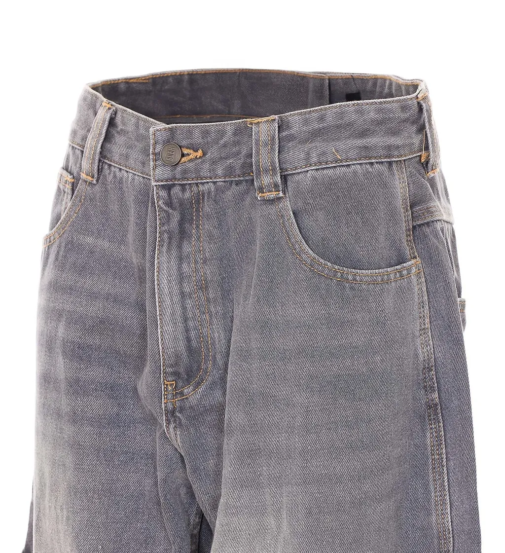 Eleh Wide-Leg Utility Jeans