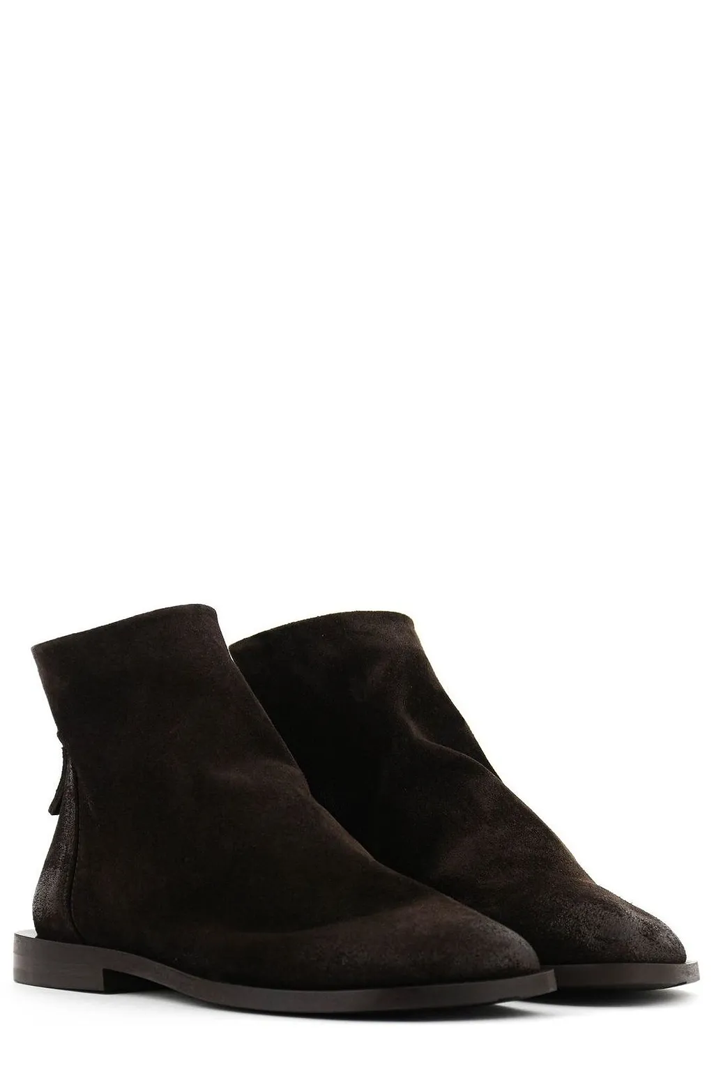 Elena Iachi Assymetrical Toe Zipped Boots
