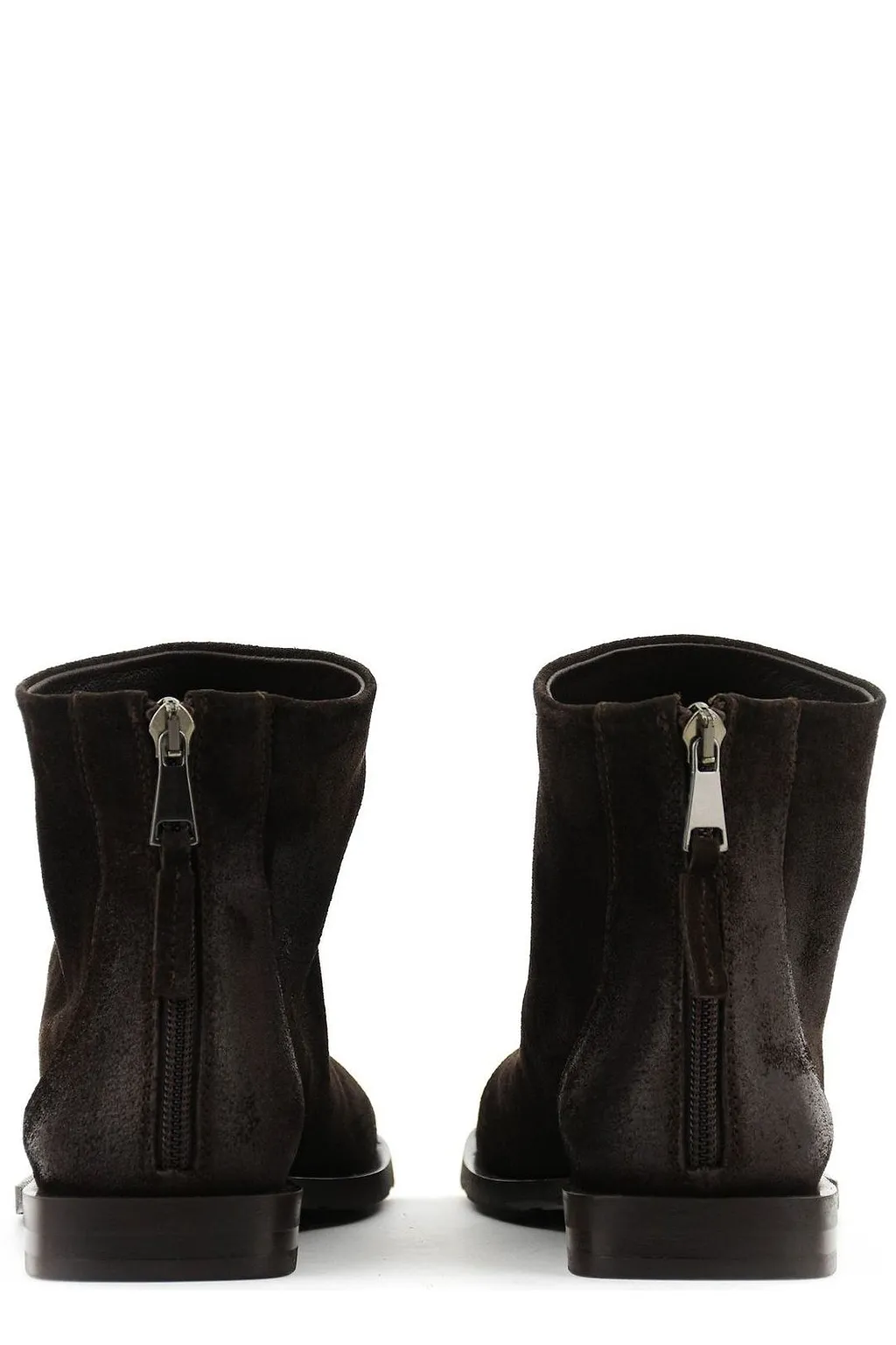 Elena Iachi Assymetrical Toe Zipped Boots