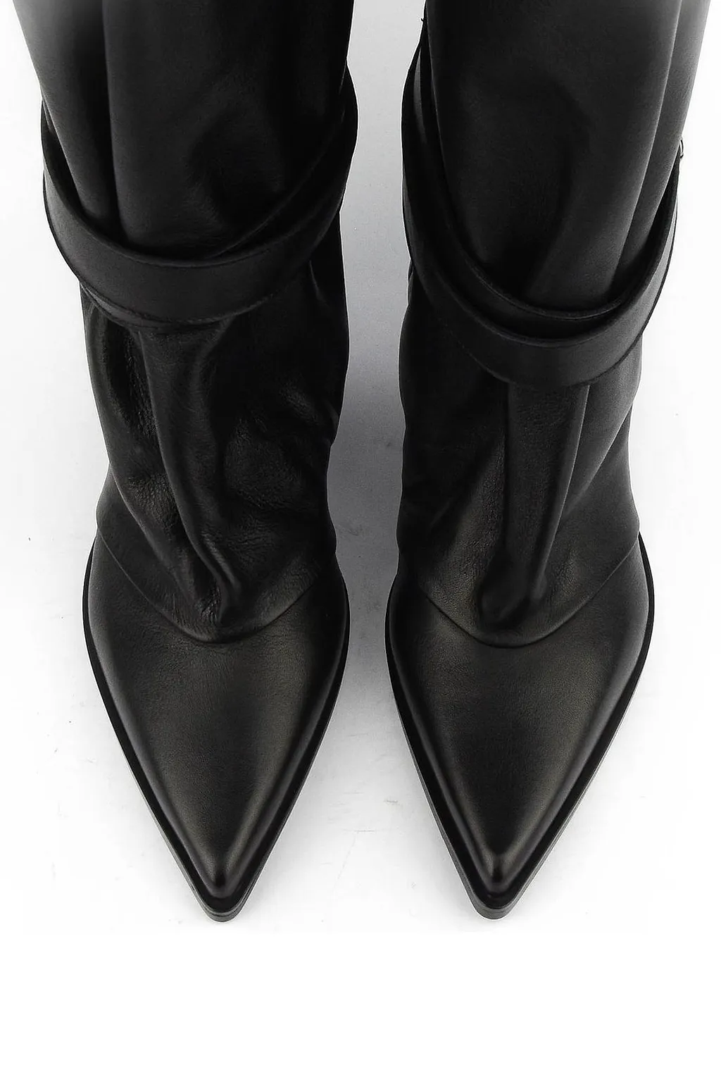 Elena Iachi Buckled Pointed Toe Boots