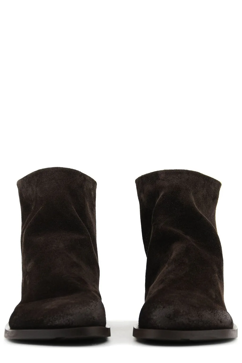 Elena Iachi Assymetrical Toe Zipped Boots