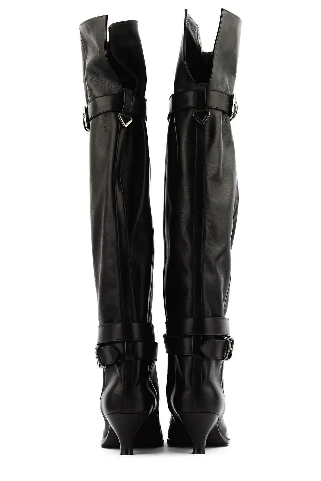 Elena Iachi Buckled Pointed Toe Boots