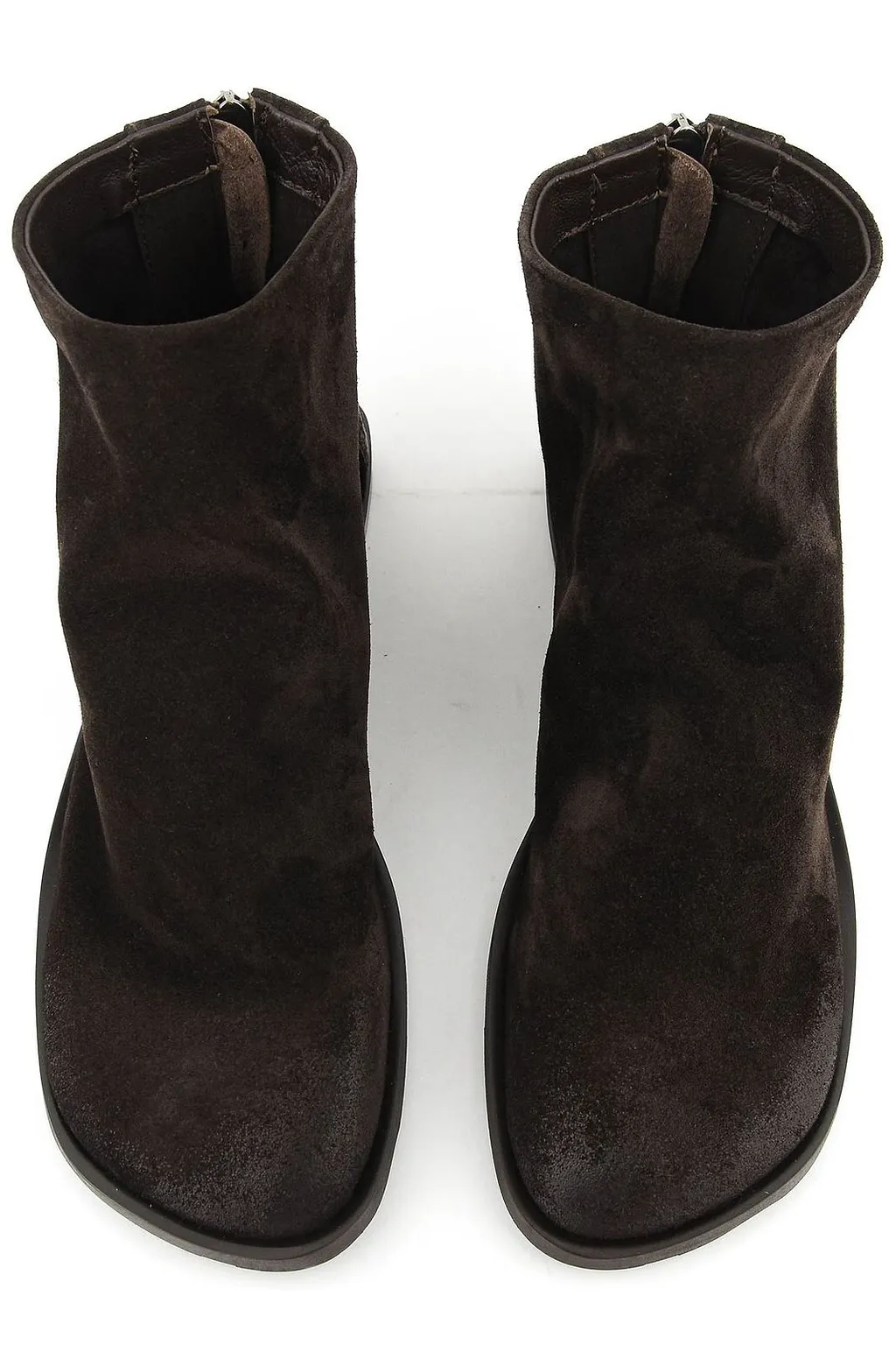 Elena Iachi Assymetrical Toe Zipped Boots