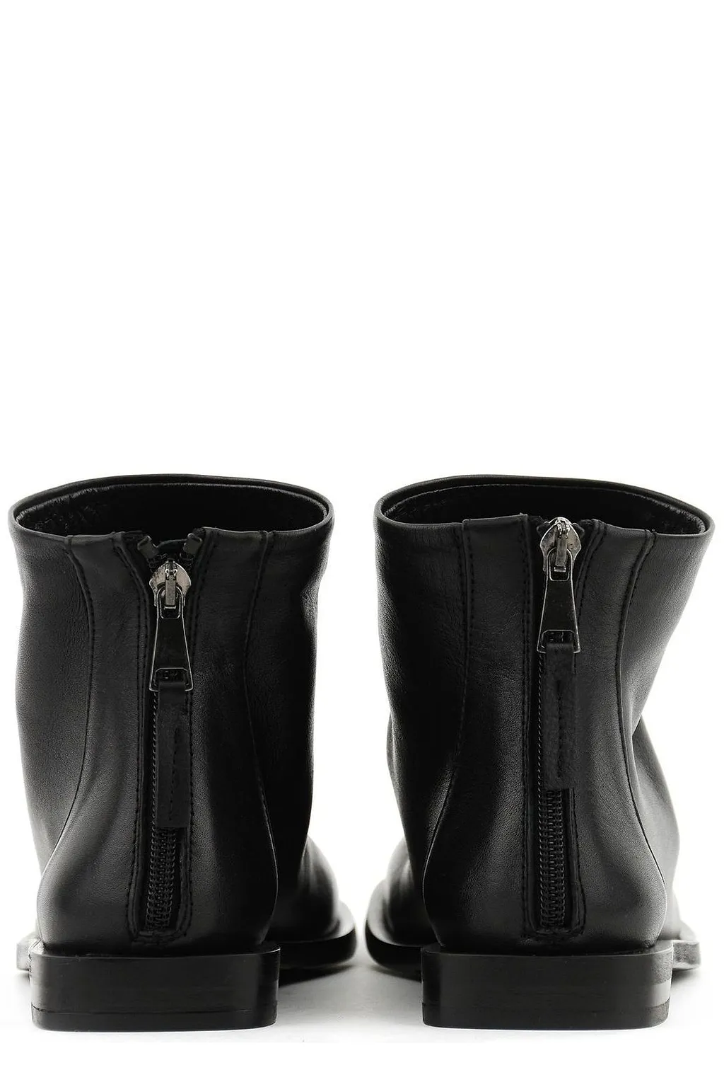 Elena Iachi Assymetrical Toe Zipped Boots