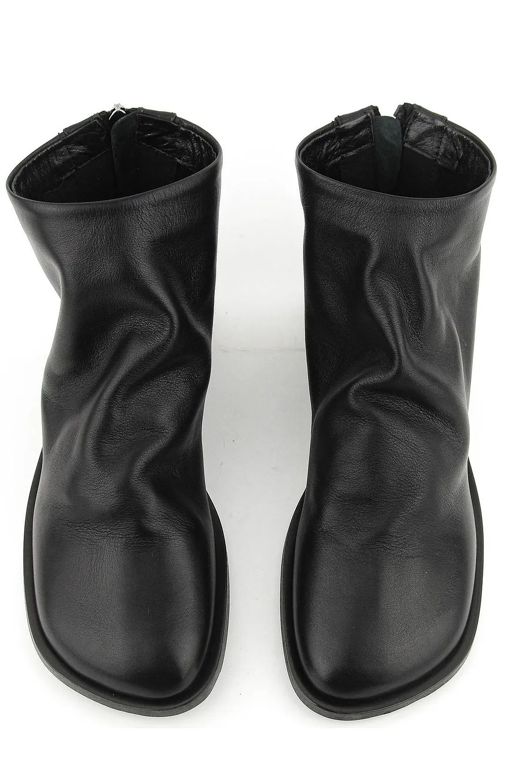 Elena Iachi Assymetrical Toe Zipped Boots