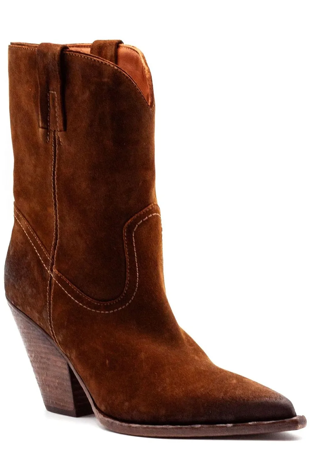 Elena Iachi Mid Heel Texan Boots