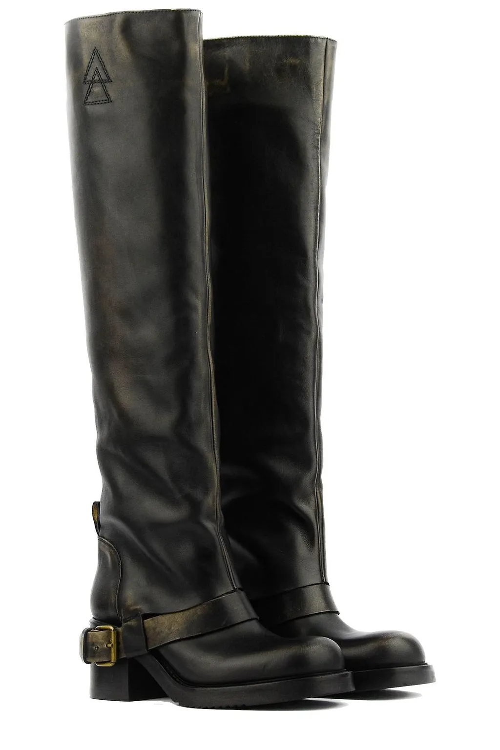 Elena Iachi Hooded Biker Boots