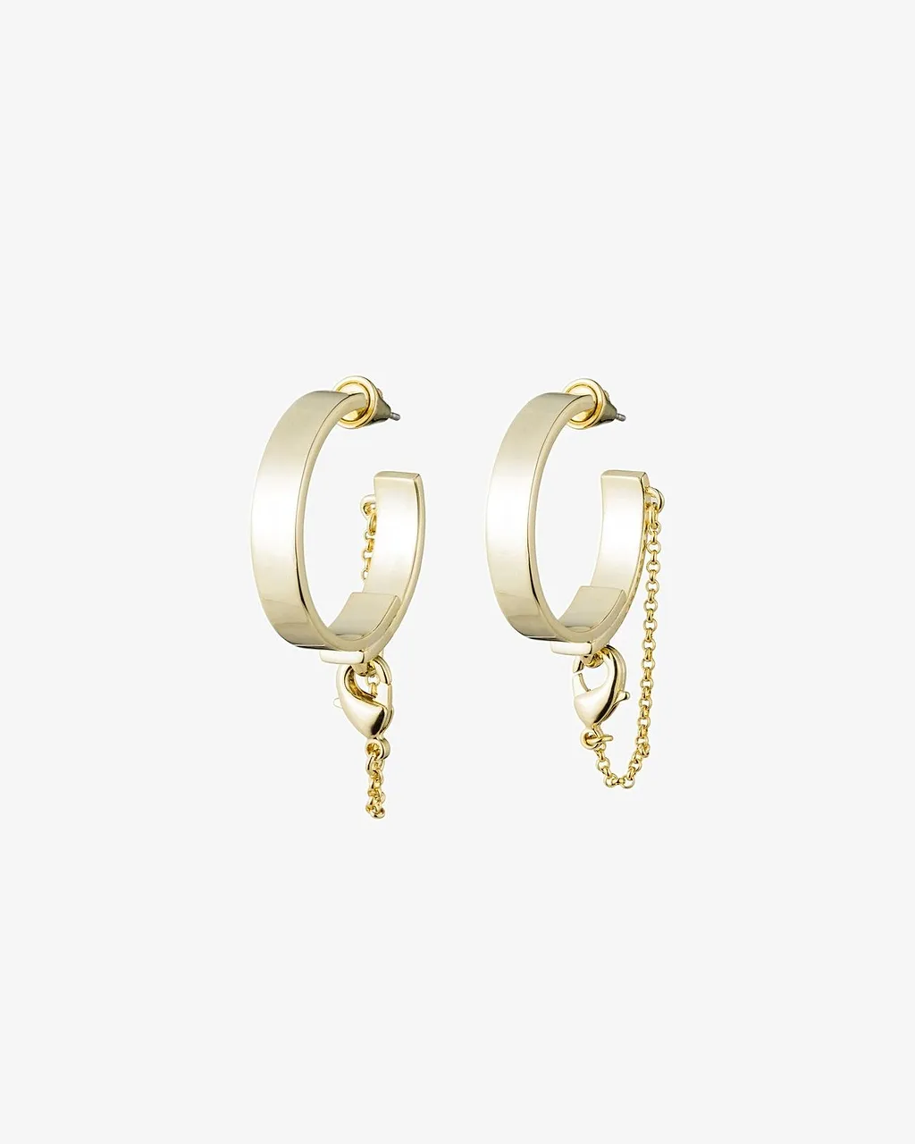 Eddie Borgo Safety Chain Hoop Earrings