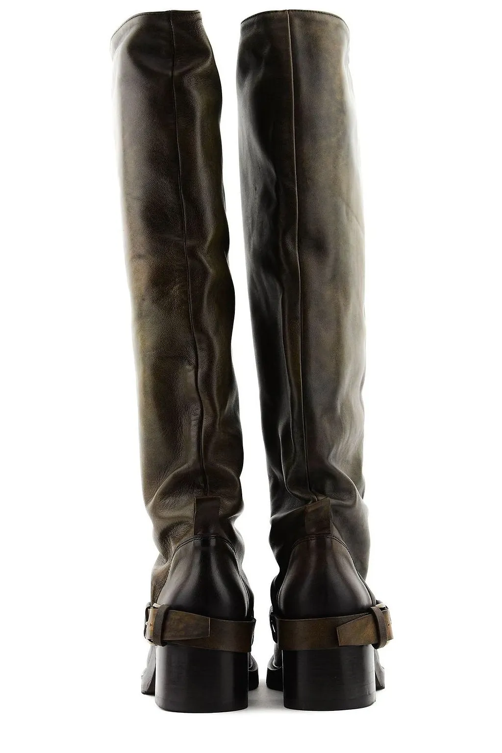 Elena Iachi Hooded Biker Boots