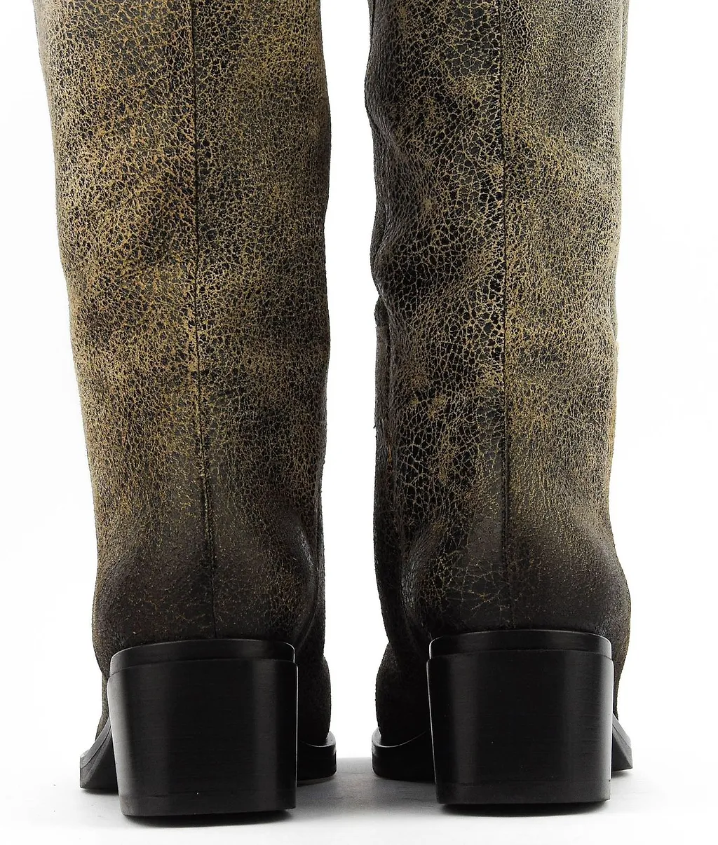 Elena Iachi Square Toe Long Boots