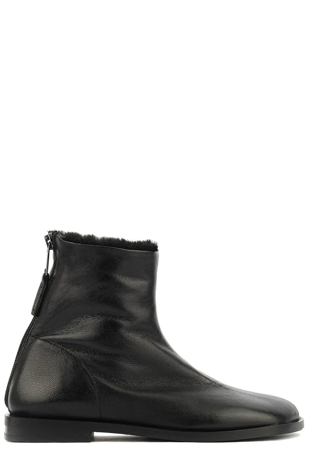 Elena Iachi Zip Detailed Square Toe Boots