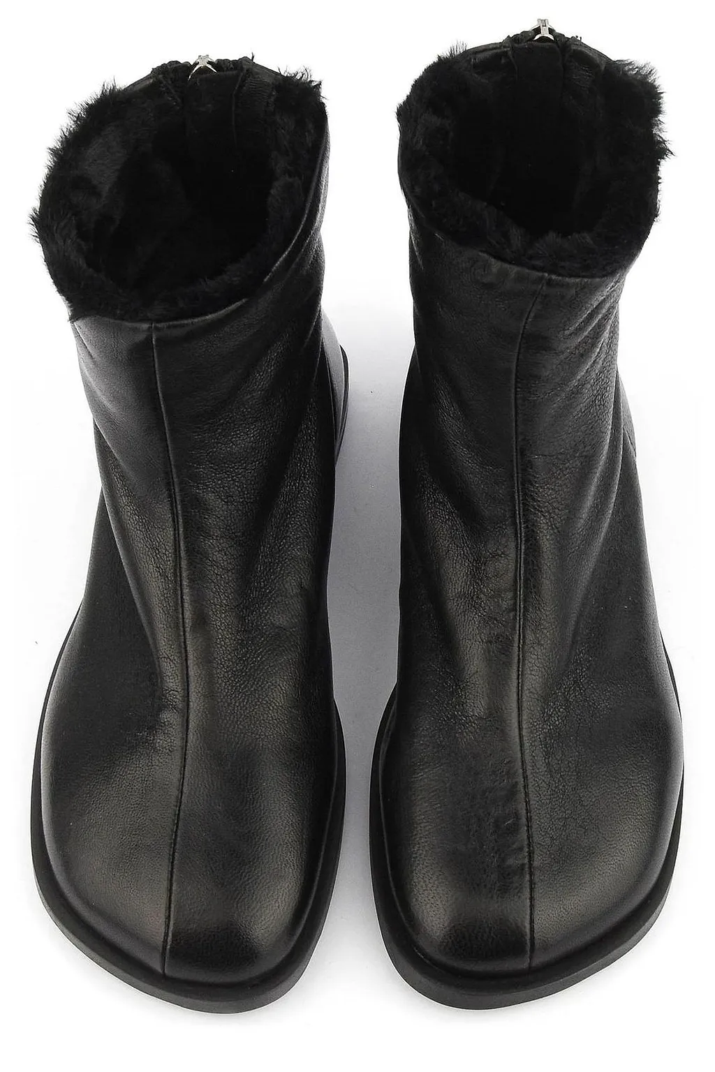 Elena Iachi Zip Detailed Square Toe Boots